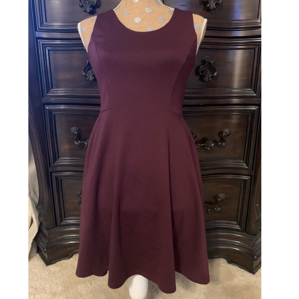 Lola Burgundy Dress